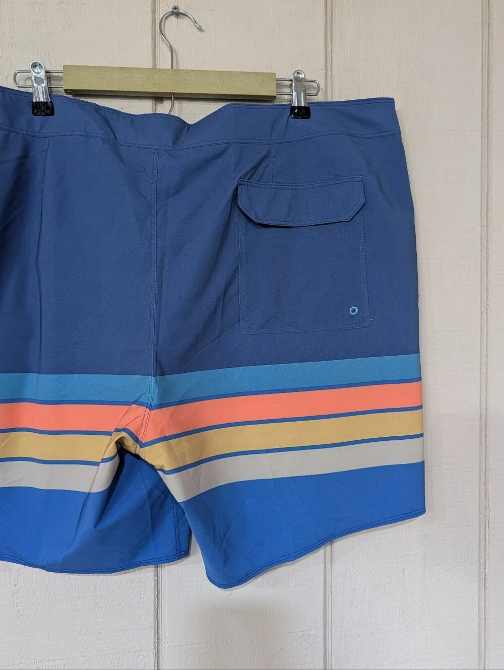 Patagonia Hydropeak‎ Striped Mens Board Short Swim Trunks Unlined 42
